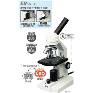 アーテック 生物顕微鏡 【光源付け替え可】 DIN規格 メカニカルステージ付き EB400/600  商品画像