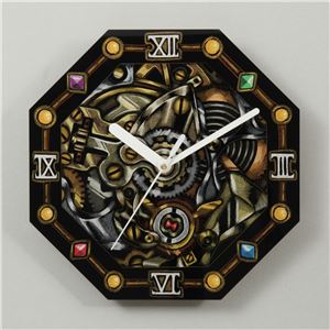 (まとめ)アーテック 八角アートガラス時計 【×10セット】 商品画像