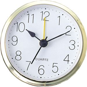 (まとめ)アーテック 丸型時計 ゴールド アラーム付 【×15セット】 - 拡大画像