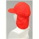 (まとめ)アーテック UVカットたれ付帽子 レッド(赤) 【×15セット】 - 縮小画像2