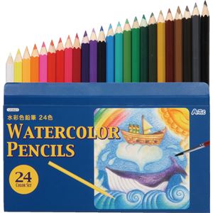(まとめ)アーテック 水彩色鉛筆24色 【×40セット】 - 拡大画像