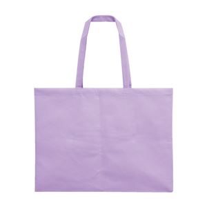 (まとめ)アーテック 作品収納バッグ/トートバッグ 【大】 マチ付き 不織布製 薄紫 【×40セット】 - 拡大画像