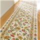 ゴブラン調シェニール織廊下敷き(カーペット) 【1: マット/約80cm×50cm】 滑りにくい加工 ベージュ