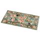 シルクタッチ玄関マット 【3: 約120cm×70cm】 レーヨン100% グリーン(緑) 〔室内/屋内用〕