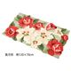 カサブランカ＆ローズ(薔薇)玄関マット 【2： 半円形/約85cm×55cm】 グリーン(緑) 〔室内/屋内用〕 - 縮小画像2