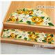 カサブランカ＆ローズ(薔薇)玄関マット 【1： 半円形/約75cm×45cm】 イエロー(黄) 〔室内/屋内用〕 - 縮小画像2