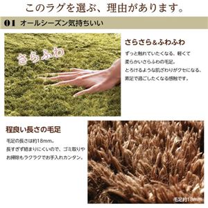 さらふわシャギーラグマット 【正方形 185cm×185cm】 オールシーズン可 ホットカーペット対応 ラベンダー さらふわシャギーラグマット 【正方形 185cm×185cm】 オールシーズン可 ホットカーペット対応 ラベンダー
