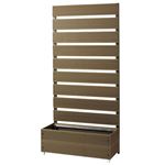 スタイリッシュプランター/パーテーション 【幅72cm ハイタイプ】 樹脂素材人工木使用 〔ガーデニング用品 園芸〕