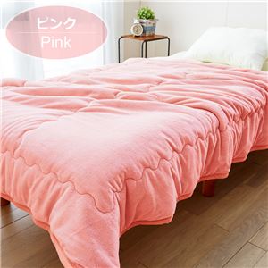 ぬくぬく快適!あったか5層構造カラー毛布 単品 【ダブルサイズ/ピンク】 衿付き マイクロファイバー使用 ぬくぬく快適!あったか5層構造カラー毛布 単品 【ダブルサイズ/ピンク】 衿付き マイクロファイバー使用