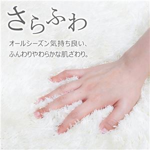 抗菌・防臭・ウォッシャブルさらふわシャギーラグマット 【正方形/約185×185cm】 ベビーピンク 洗える すべりにくい加工 抗菌・防臭・ウォッシャブルさらふわシャギーラグマット 【正方形/約185×185cm】 ベビーピンク 洗える すべりにくい加工