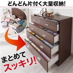 おしゃれ大容量チェスト/リビング収納 【幅90cm ホワイト】 スライドレール付き引き出し 幅木よけ おしゃれ大容量チェスト/リビング収納 【幅90cm ホワイト】 スライドレール付き引き出し 幅木よけ