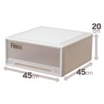 Fits（フィッツ）フィッツ収納ケース カプチーノ 18：リビングワイド（2個組）
