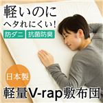 軽くてもしっかり！超軽量＆防ダニ抗菌防臭敷布団（日本製）（テイジンV-Lap（R）使用） 【シングル】 アイボリー