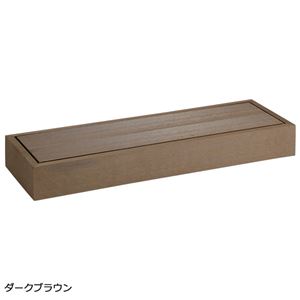 ウッドデッキ/園芸用品 【ライトブラウン ステップタイプ 幅90cm×奥行28cm】 高耐久 害虫・腐敗対策 木粉混合樹脂