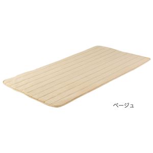 もこもこあったか パーソナルマット/ホットカーペット 【レギュラー 200×100cm ベージュ】 洗える ダニ退治機能 日本製