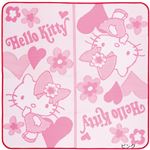 キティちゃん PPラグマット/絨毯 【ピンク 約88cm×176cm】 長方形 ポリプロピレン 〔リビング ダイニング〕