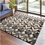 北欧風 ラグカーペット/絨毯 【約200cm×250cm グレー】 長方形 ホットカーペット 床暖房対応 『ミラージュ』 〔リビング〕