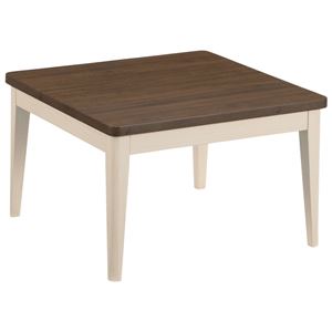 こたつテーブル/ローテーブル 【約75×75cm】 正方形 木製脚付き オールシーズン対応 〔リビング ダイニング〕