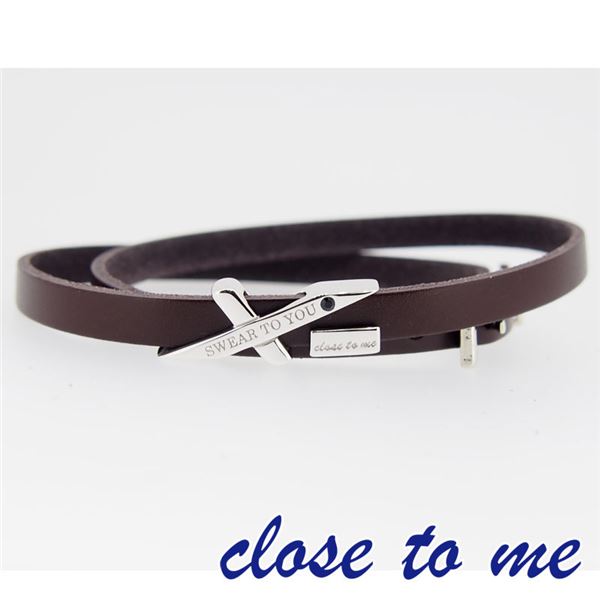 SBR13-015 close to me(クロス・トゥ・ミー) レザーブレスレット メンズf00