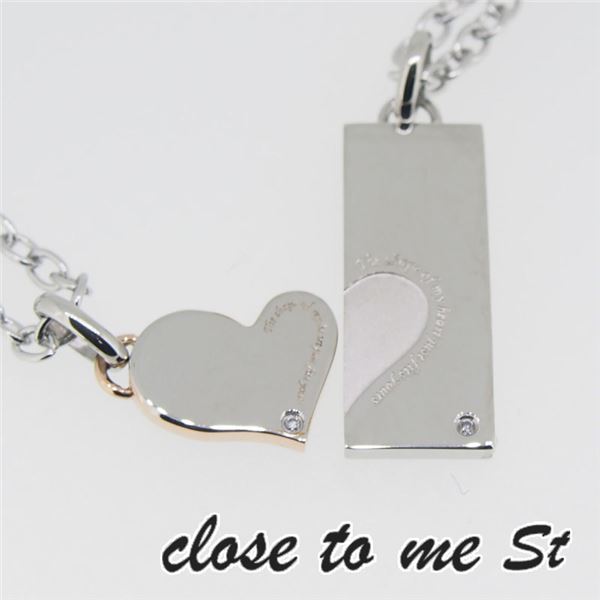 SN11-023024 close to me St(クロス・トゥ・ミー) ステンレスネックレス ペアf00