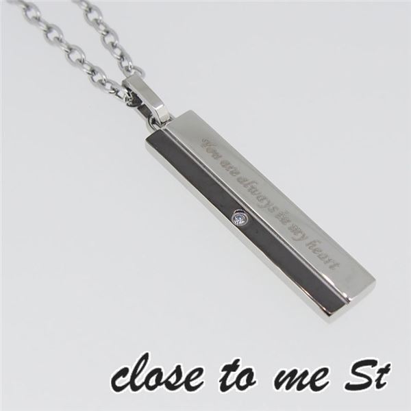 SN11-027 close to me St(クロス・トゥ・ミー) ステンレスネックレス メンズf00