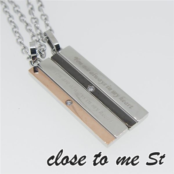 SN11-027028 close to me St(クロス・トゥ・ミー) ステンレスネックレス ペアf00