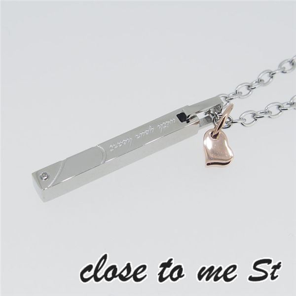 SN11-032 close to me St(クロス・トゥ・ミー) ステンレスネックレス レディースf00