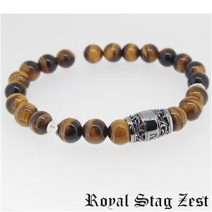 sbr25-002 Royal Stag ZEST（ロイヤル・スタッグ・ゼスト） 天然石数珠ブレスレット・パワーストーンブレスレット メンズ - 拡大画像