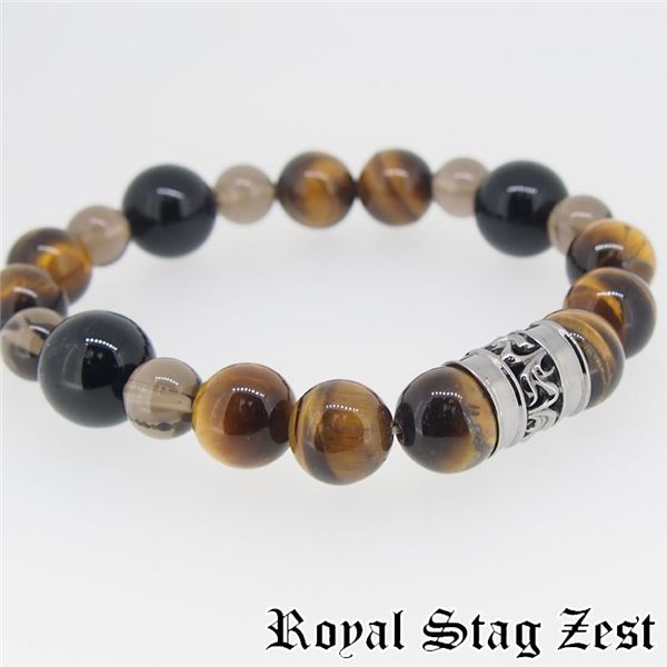 sbr25-007 Royal Stag ZEST(ロイヤル・スタッグ・ゼスト) 天然石数珠ブレスレット・パワーストーンブレスレット メンズf00