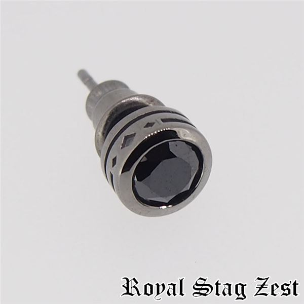 sp25-006 Royal Stag ZEST(ロイヤル・スタッグ・ゼスト) シルバースタッドピアス メンズf00