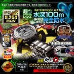 【防犯用】小型カメラ 防犯カメラ 腕時計型ビデオカメラ HD720P録画 生活防水 2014年最新モデル ハイクラスシリーズ mc-w055