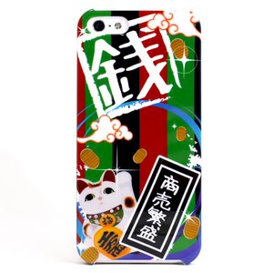 aglowDESIGN iPhone5/5s　開運ハードケース 「銭」 - 拡大画像