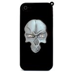 aglowDESIGN iPhone5/5s　スカルシリコンケース　ブラック×シルバー
