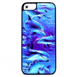 aglowDESIGN iPhone5/5s　3Dプラスチックケース　ドルフィン