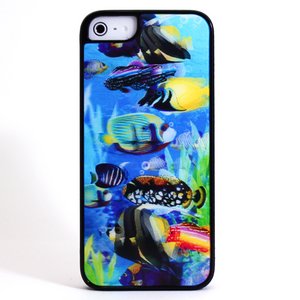 aglowDESIGN iPhone5/5s　3Dプラスチックケース　フィッシュ - 拡大画像