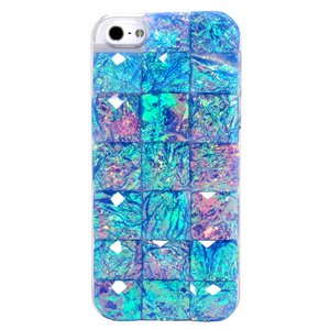 aglowDESIGN iPhone5/5s　クリスタルキューブケース　ブルー