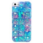 aglowDESIGN iPhone5/5s　クリスタルキューブケース　ブルー