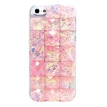 aglowDESIGN iPhone5/5s　クリスタルキューブケース　ライトピンク