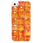 aglowDESIGN iPhone5/5s　クリスタルキューブケース　オレンジ