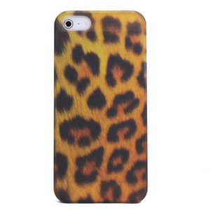 aglowDESIGN　iPhone5/5s　ヒョウ柄クリアハードケース　Type B