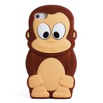 aglowDESIGN　iPhone5/5s　まるまるモンキーシリコンケース