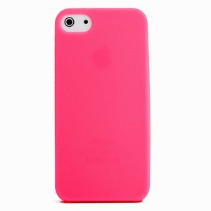 aglowDESIGN　iPhone5/5s　スタンダードシリコンケース　ピンク