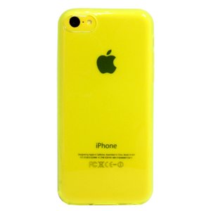 aglowDESIGN　iPhone5c　TPUケース　イエロー - 拡大画像