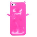 aglowDESIGN　iPhone5 悪魔シリコンケース　ピンク