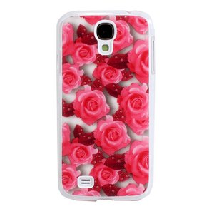 aglowDESIGN　GALAXY S4 SC-04E　レトロ花柄ハードケース　ピンク - 拡大画像