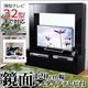 鏡面ハイタイプテレビ台【スクエア】120cm幅 ブラック