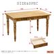 カントリーダイニング【Almee-アルム-】ダイニングテーブル単品（幅120cm） ナチュラル - 縮小画像2