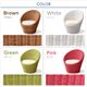 天然ラタンチェア/籐椅子 【ピンク】 厚手クッション付き 『CHERYL』 リゾートテイスト 【完成品】 - 縮小画像3