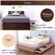 収納付きすのこベッド 【シングルサイズ】 ボンネルコイルスプリングマットレス付き 『SASAN』 照明/コンセント/宮付き オーク - 縮小画像3