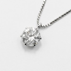 プラチナ1.7ct一粒石天然ダイヤモンドペンダント